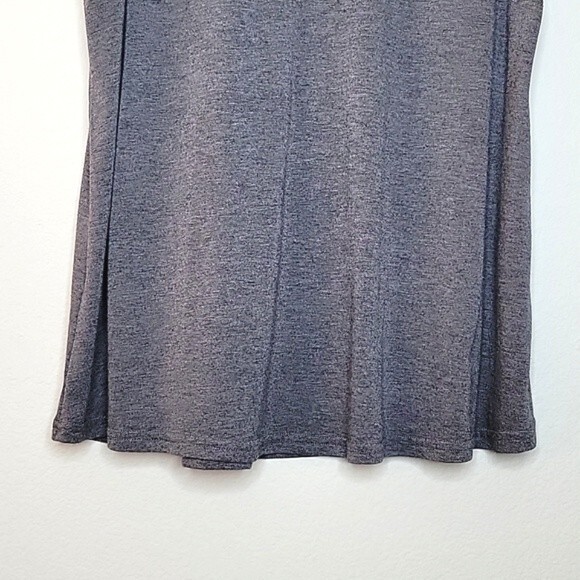 KONTROL Gray Contrasting Scoop Neckline Soft Stretchy Tank Top size L - Picture 10 of 13